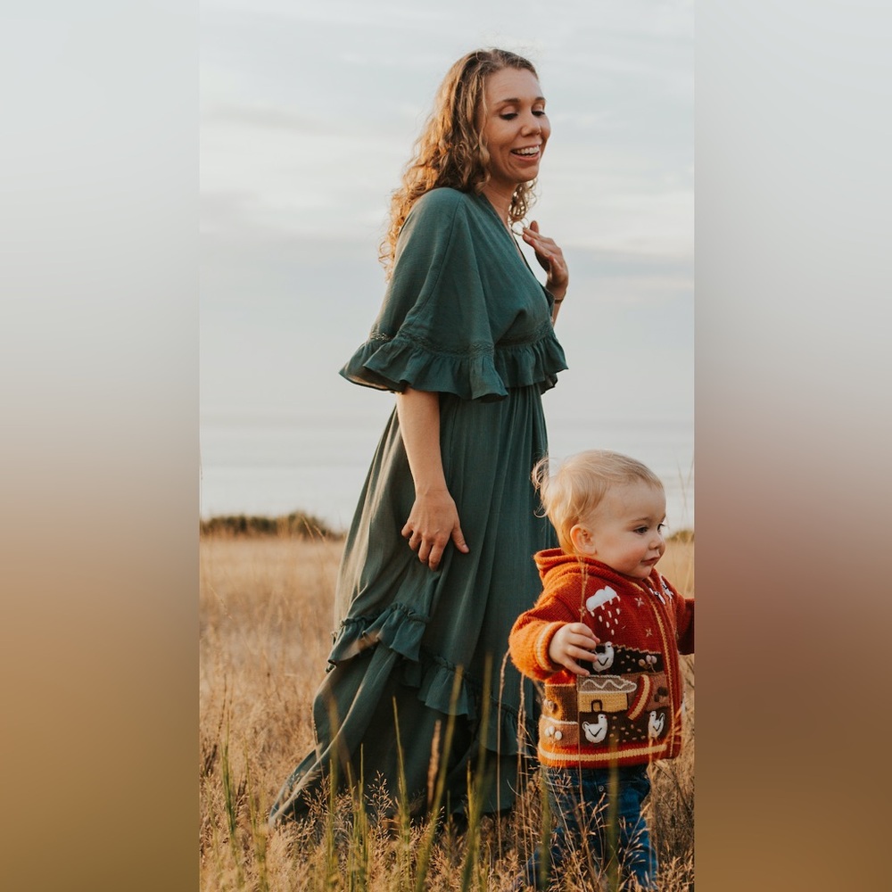 Free People Paradiso Maxi Dress in Dried Pine XS